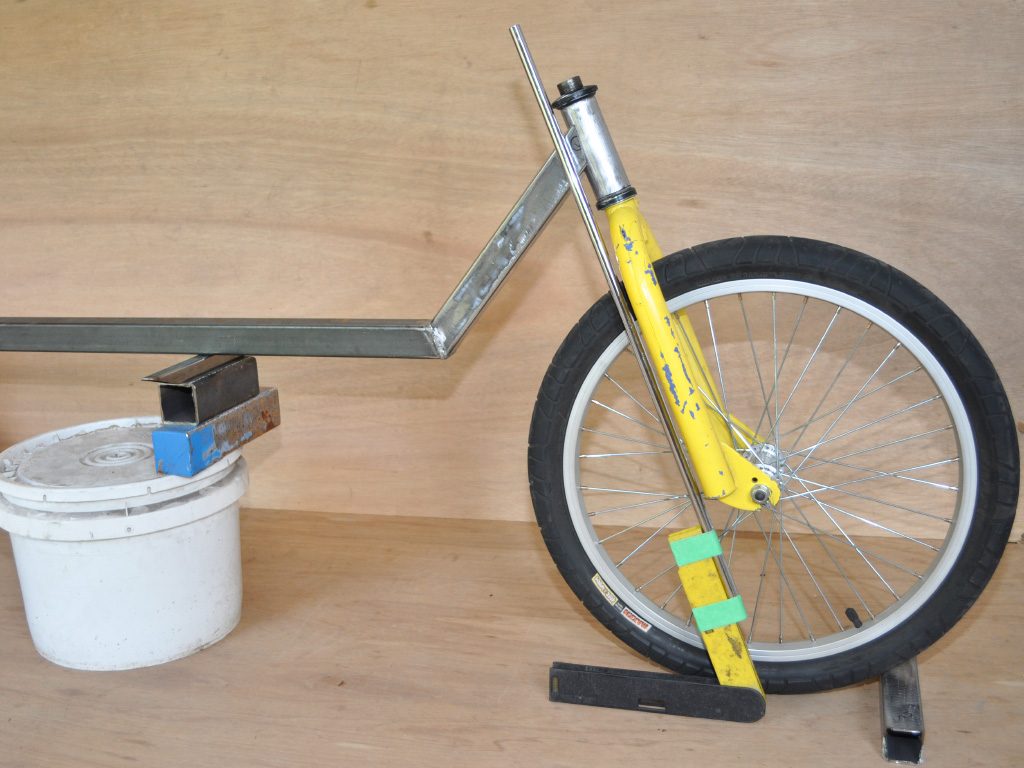 TimberWolf Recumbent Trike - head tube angle